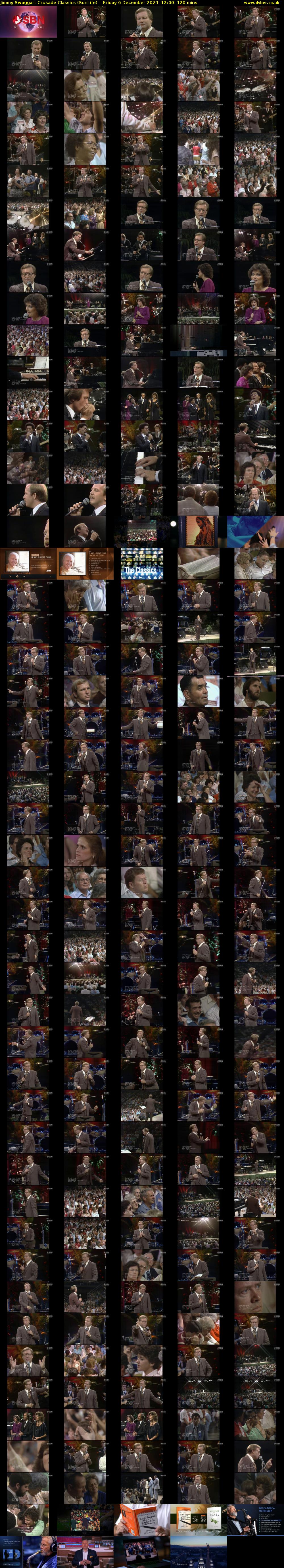 Jimmy Swaggart Crusade Classics (SonLife) Friday 6 December 2024 12:00 - 14:00
