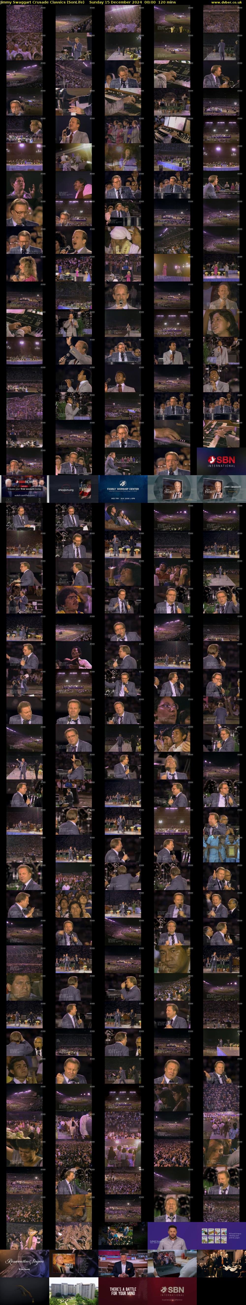 Jimmy Swaggart Crusade Classics (SonLife) Sunday 15 December 2024 00:00 - 02:00