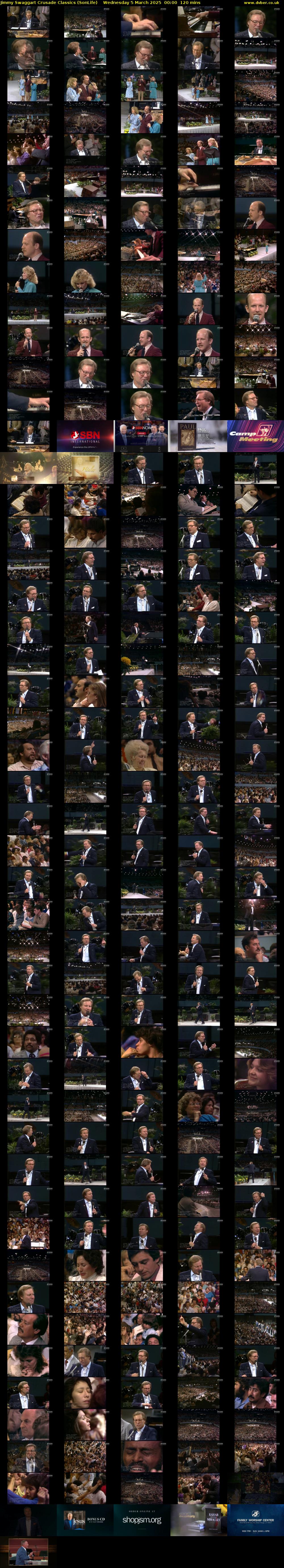 Jimmy Swaggart Crusade Classics (SonLife) Wednesday 5 March 2025 00:00 - 02:00