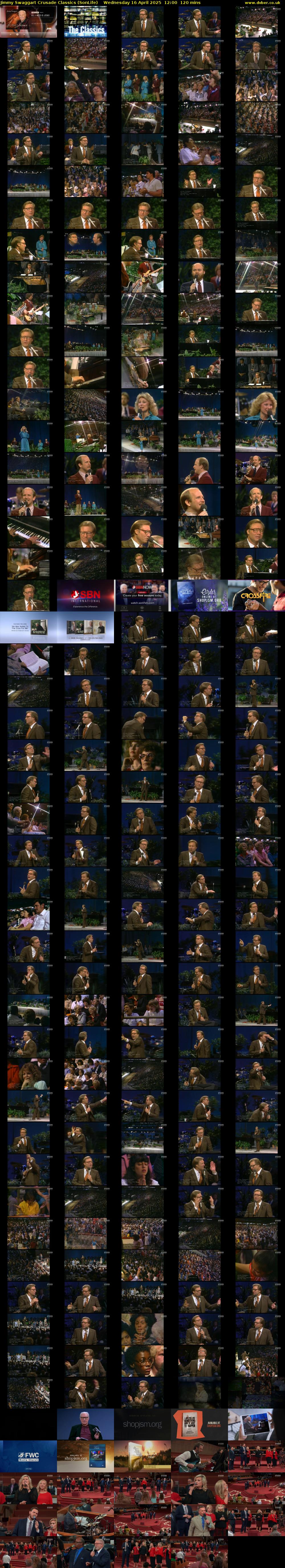 Jimmy Swaggart Crusade Classics (SonLife) Wednesday 16 April 2025 12:00 - 14:00
