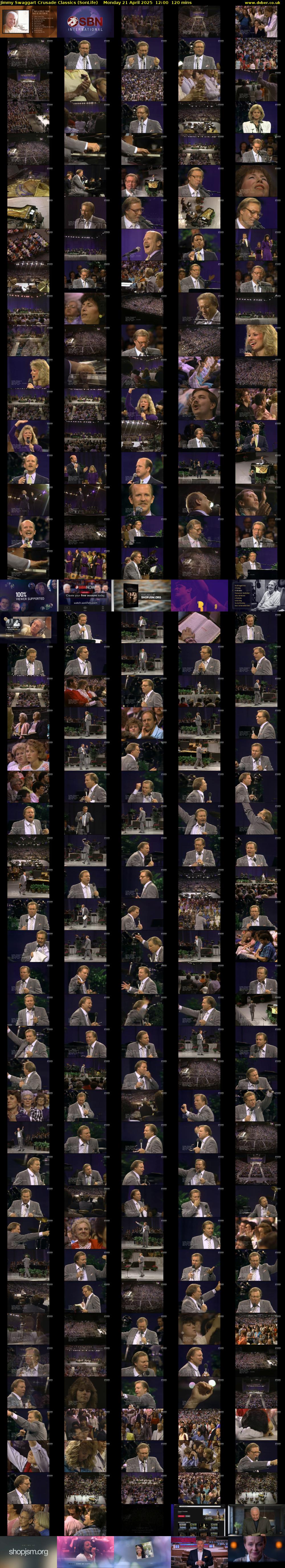 Jimmy Swaggart Crusade Classics (SonLife) Monday 21 April 2025 12:00 - 14:00