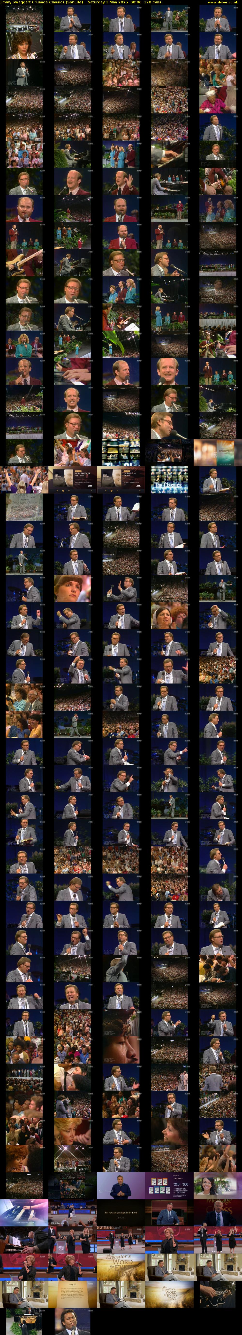 Jimmy Swaggart Crusade Classics (SonLife) Saturday 3 May 2025 00:00 - 02:00