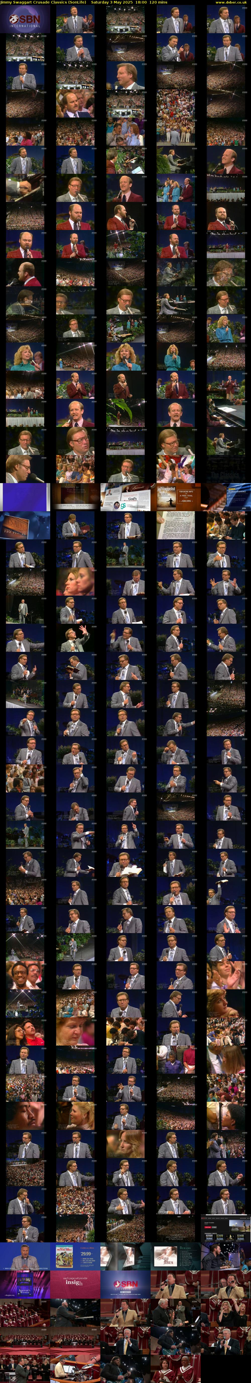 Jimmy Swaggart Crusade Classics (SonLife) Saturday 3 May 2025 18:00 - 20:00
