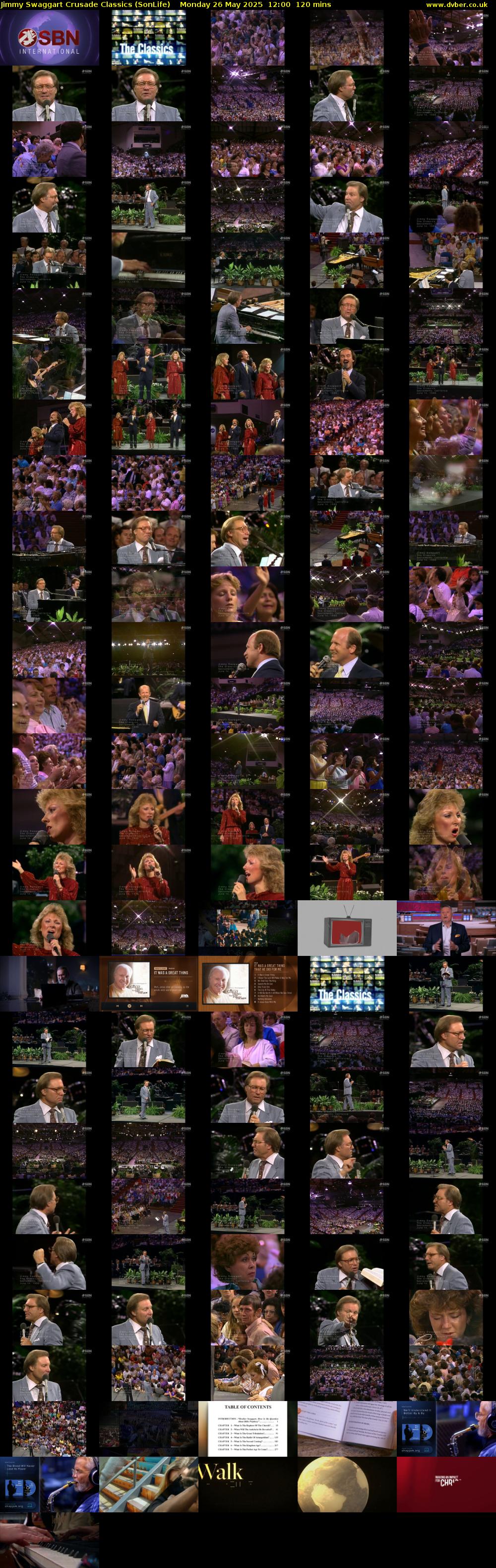 Jimmy Swaggart Crusade Classics (SonLife) Monday 26 May 2025 12:00 - 14:00