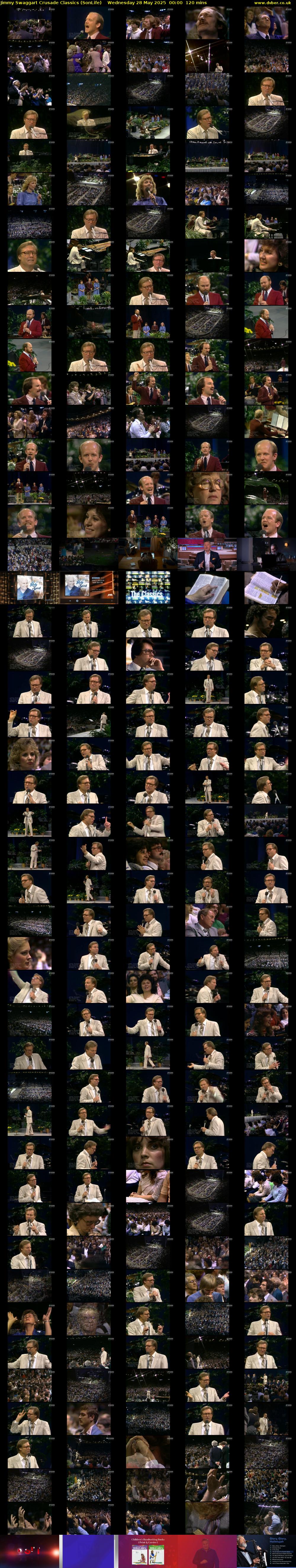 Jimmy Swaggart Crusade Classics (SonLife) Wednesday 28 May 2025 00:00 - 02:00