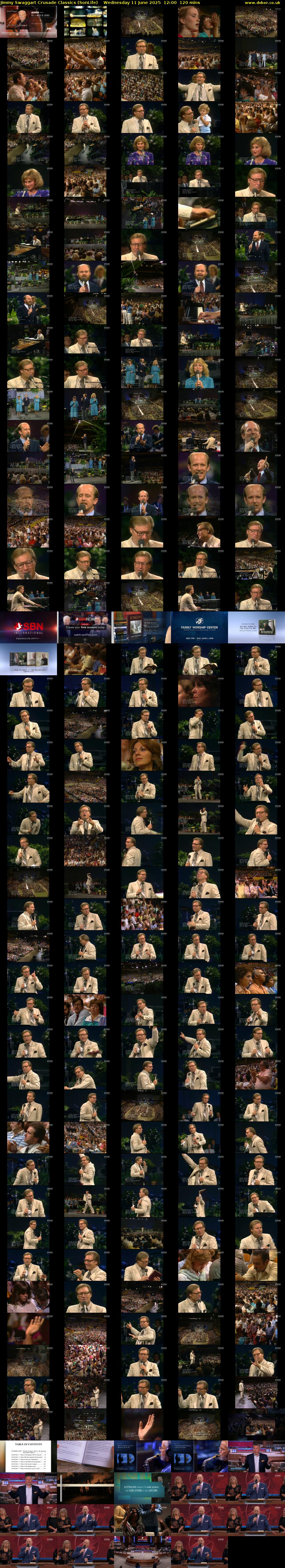 Jimmy Swaggart Crusade Classics (SonLife) Wednesday 11 June 2025 12:00 - 14:00