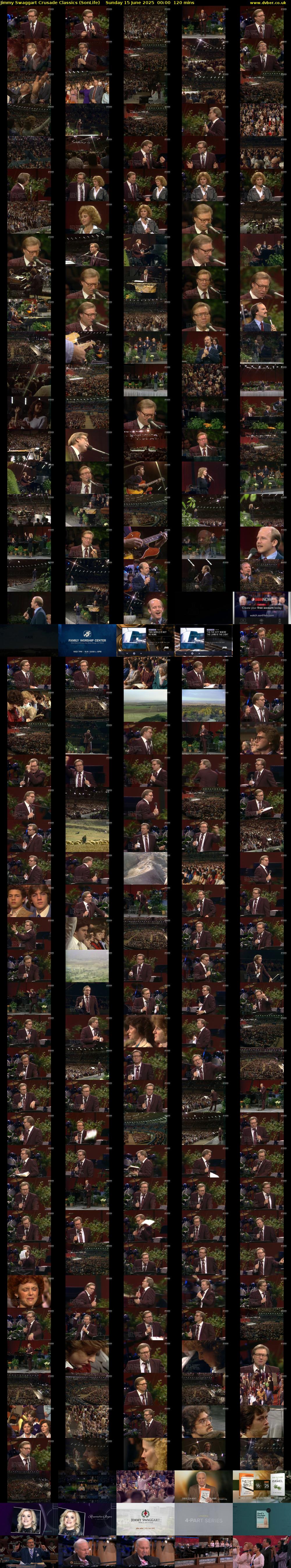 Jimmy Swaggart Crusade Classics (SonLife) Sunday 15 June 2025 00:00 - 02:00