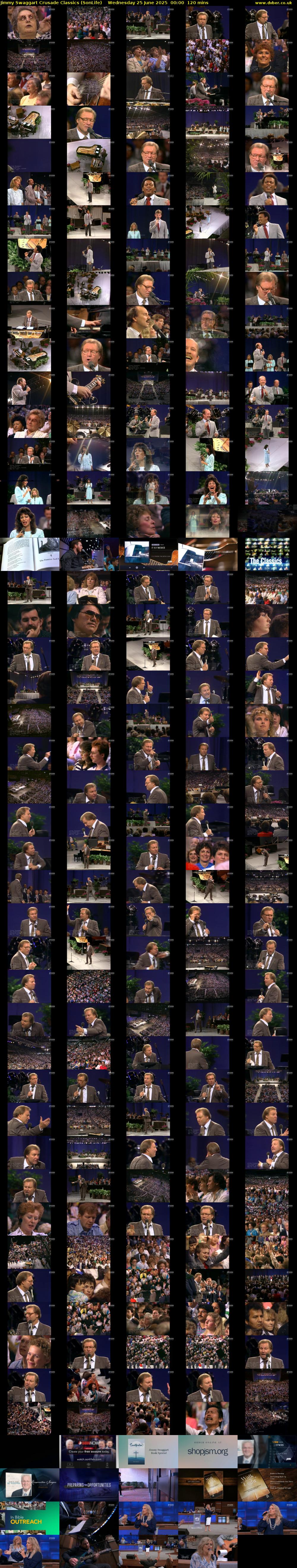 Jimmy Swaggart Crusade Classics (SonLife) Wednesday 25 June 2025 00:00 - 02:00