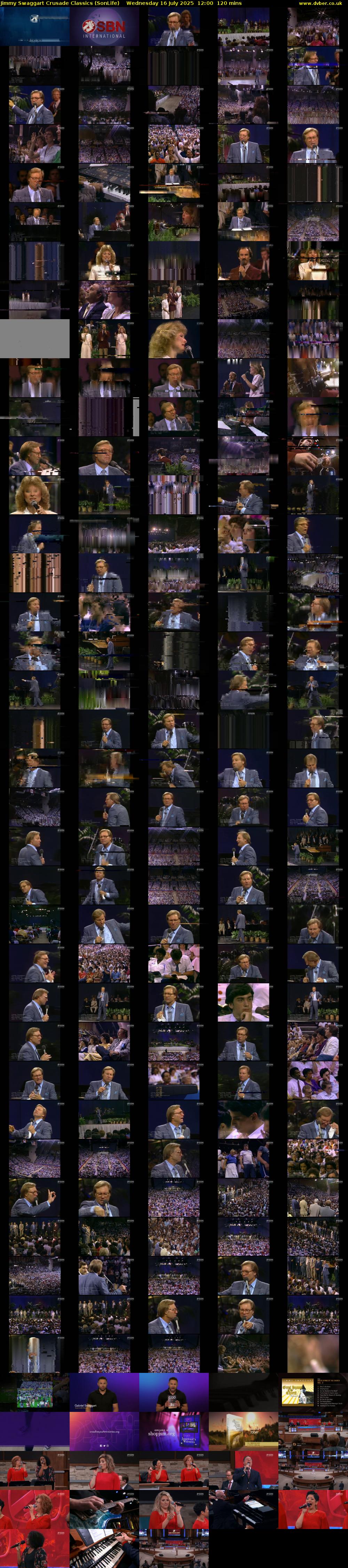Jimmy Swaggart Crusade Classics (SonLife) Wednesday 16 July 2025 12:00 - 14:00