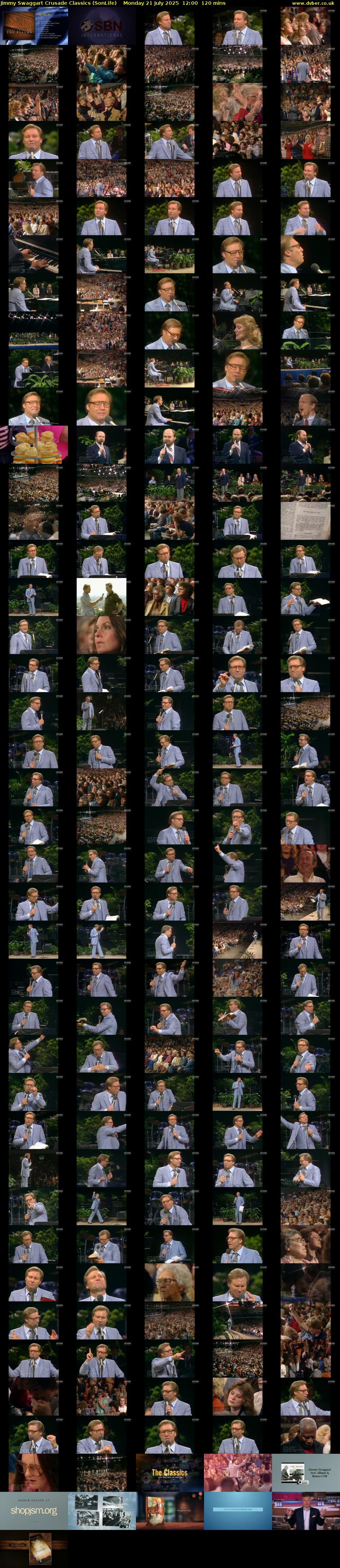 Jimmy Swaggart Crusade Classics (SonLife) Monday 21 July 2025 12:00 - 14:00