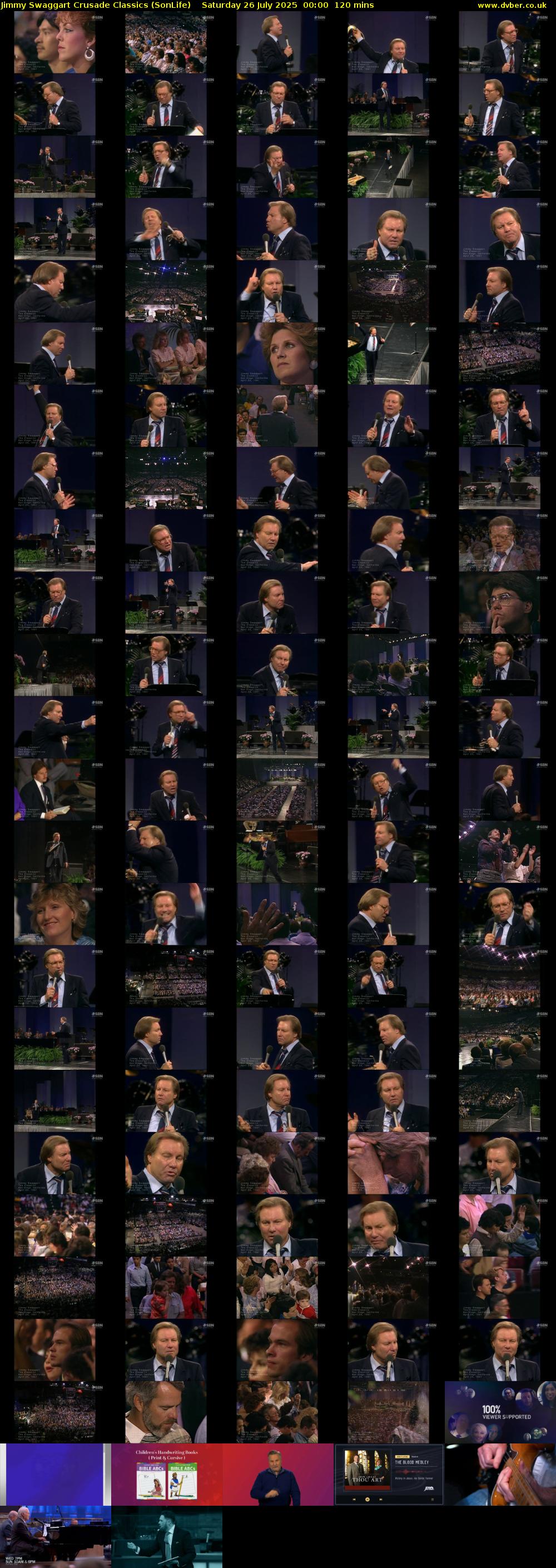 Jimmy Swaggart Crusade Classics (SonLife) Saturday 26 July 2025 00:00 - 02:00