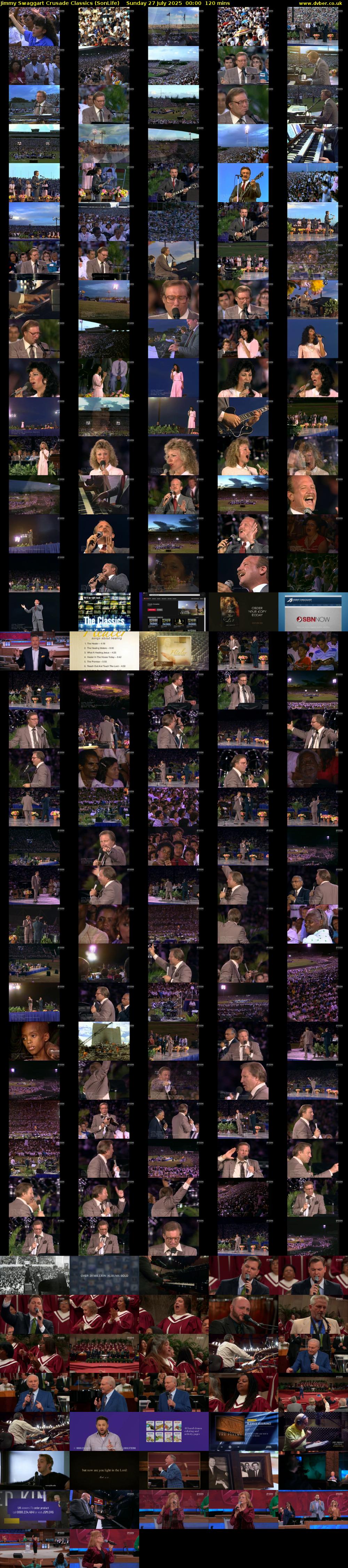 Jimmy Swaggart Crusade Classics (SonLife) Sunday 27 July 2025 00:00 - 02:00