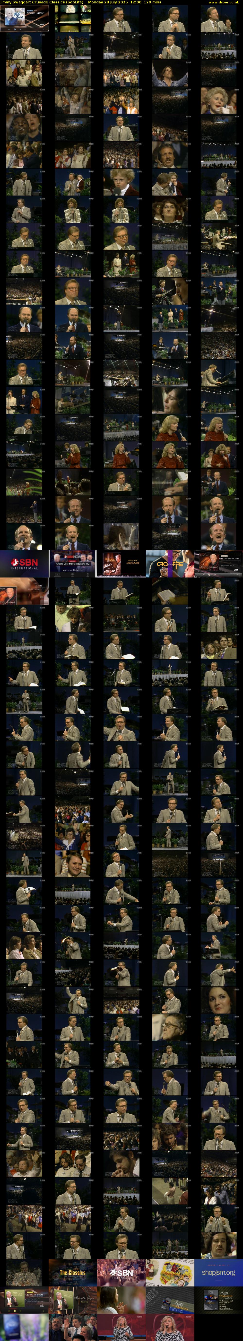 Jimmy Swaggart Crusade Classics (SonLife) Monday 28 July 2025 12:00 - 14:00