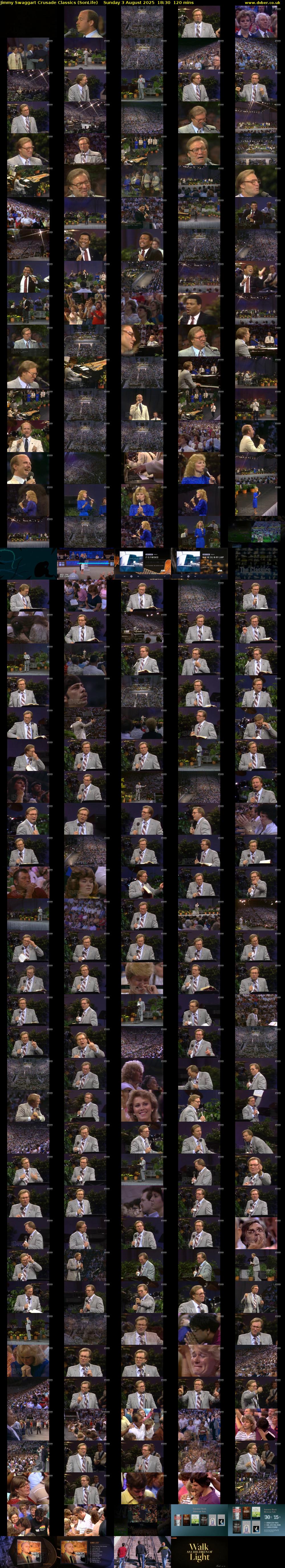 Jimmy Swaggart Crusade Classics (SonLife) Sunday 3 August 2025 18:30 - 20:30