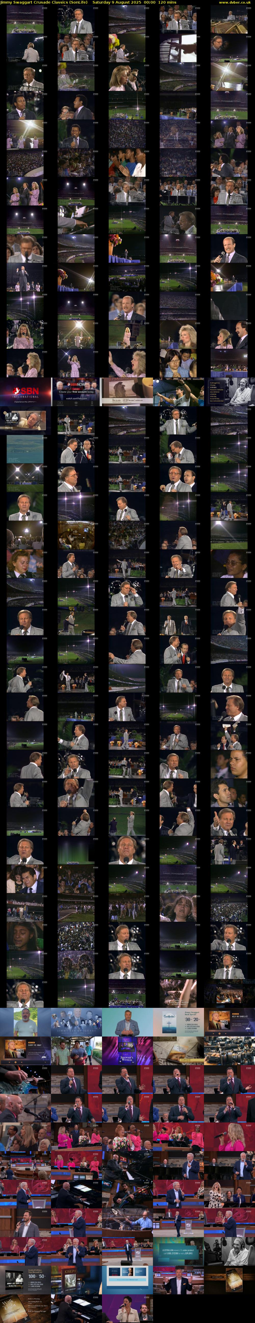 Jimmy Swaggart Crusade Classics (SonLife) Saturday 9 August 2025 00:00 - 02:00