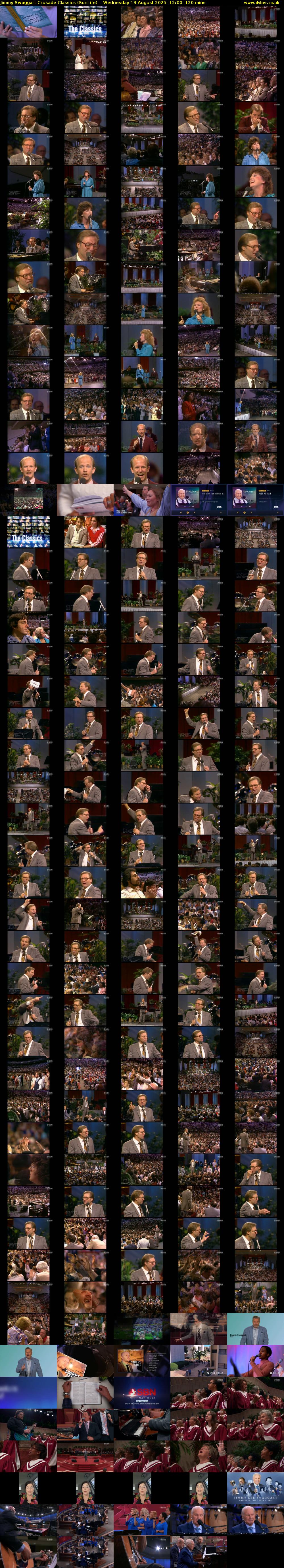 Jimmy Swaggart Crusade Classics (SonLife) Wednesday 13 August 2025 12:00 - 14:00