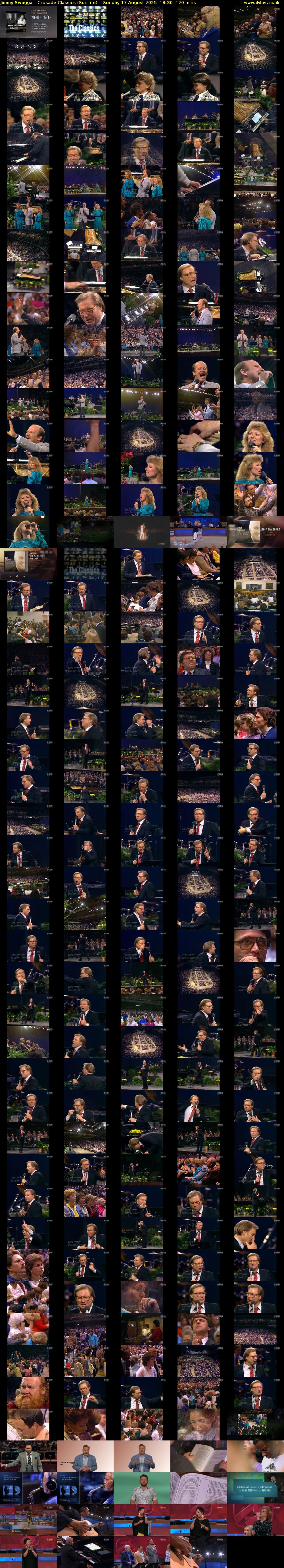 Jimmy Swaggart Crusade Classics (SonLife) Sunday 17 August 2025 18:30 - 20:30