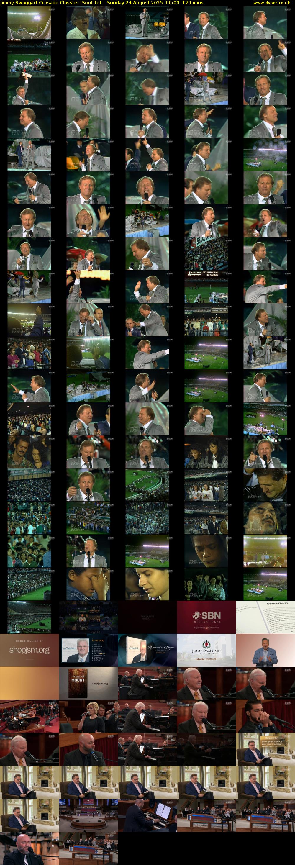 Jimmy Swaggart Crusade Classics (SonLife) Sunday 24 August 2025 00:00 - 02:00