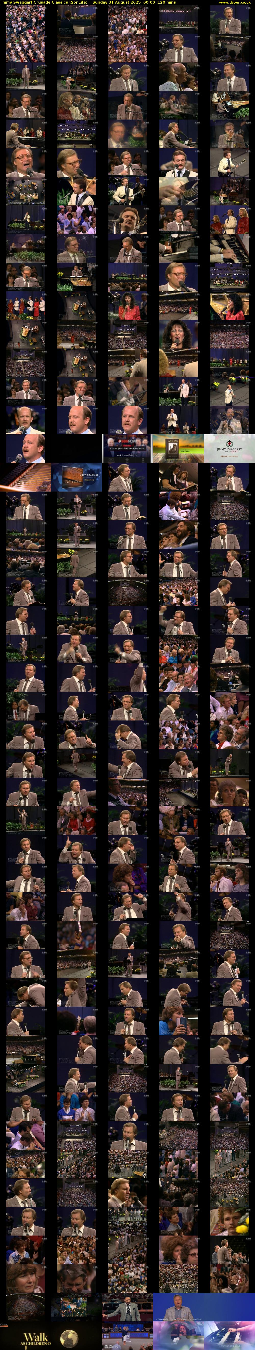 Jimmy Swaggart Crusade Classics (SonLife) Sunday 31 August 2025 00:00 - 02:00