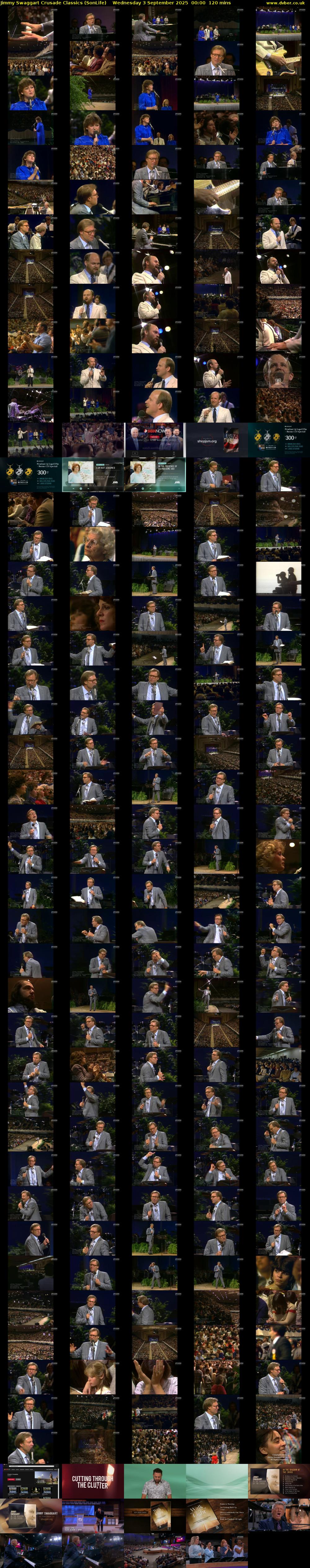 Jimmy Swaggart Crusade Classics (SonLife) Wednesday 3 September 2025 00:00 - 02:00