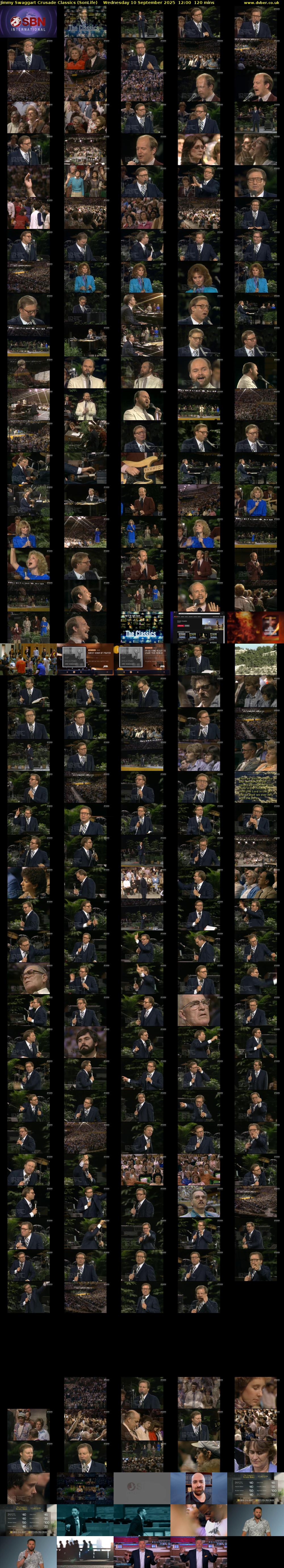 Jimmy Swaggart Crusade Classics (SonLife) Wednesday 10 September 2025 12:00 - 14:00