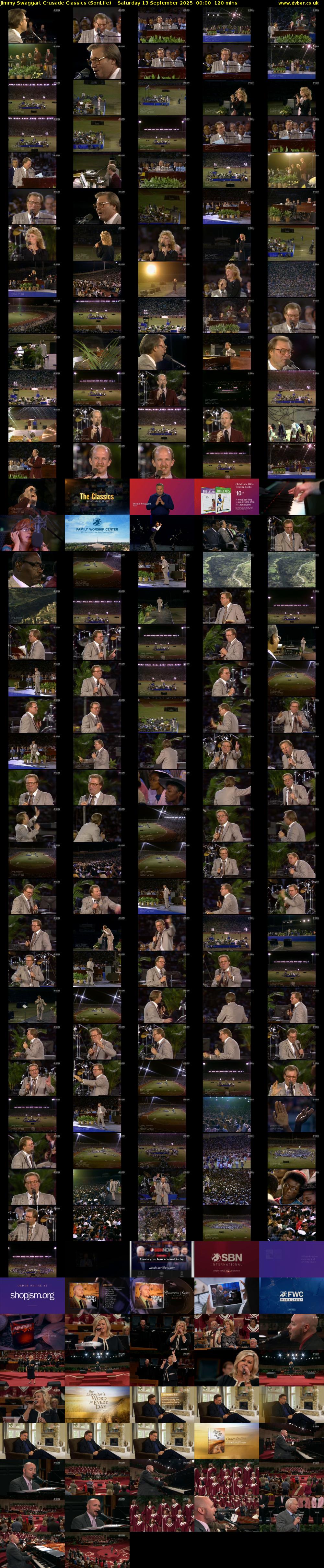 Jimmy Swaggart Crusade Classics (SonLife) Saturday 13 September 2025 00:00 - 02:00