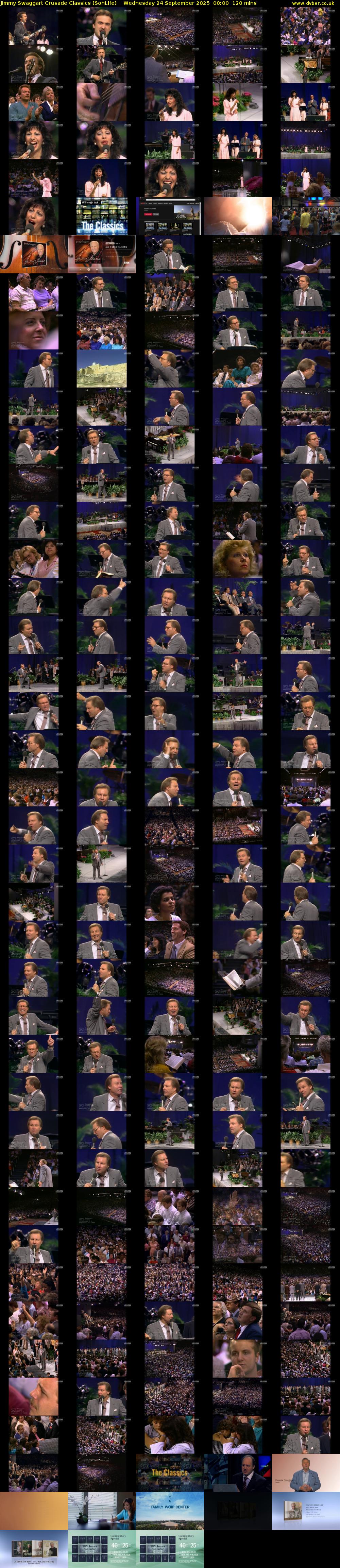 Jimmy Swaggart Crusade Classics (SonLife) Wednesday 24 September 2025 00:00 - 02:00