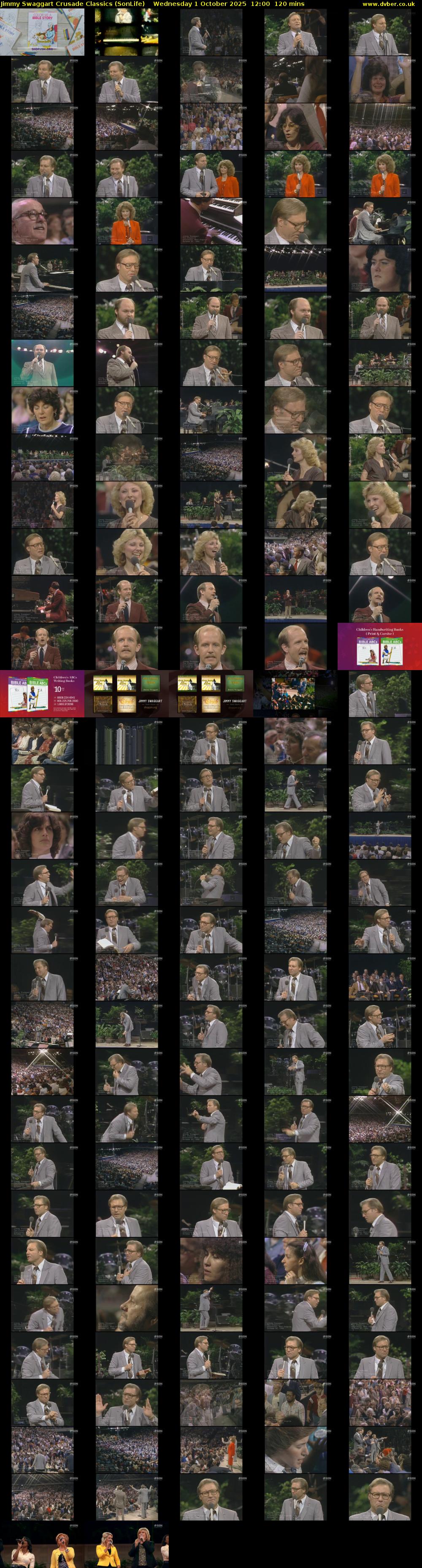 Jimmy Swaggart Crusade Classics (SonLife) Wednesday 1 October 2025 12:00 - 14:00