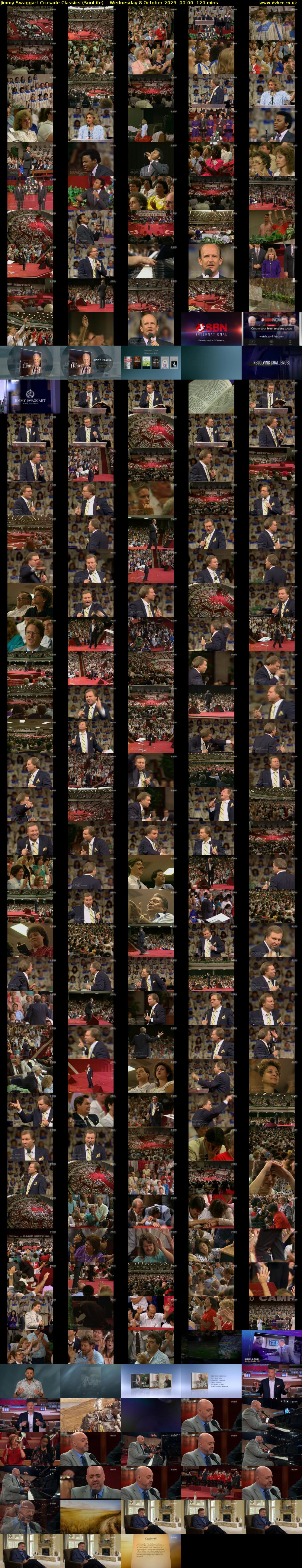 Jimmy Swaggart Crusade Classics (SonLife) Wednesday 8 October 2025 00:00 - 02:00