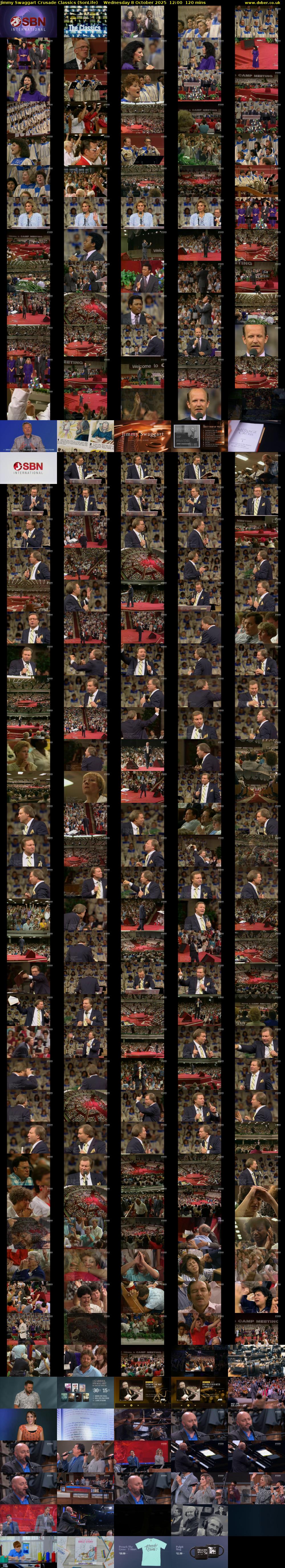 Jimmy Swaggart Crusade Classics (SonLife) Wednesday 8 October 2025 12:00 - 14:00