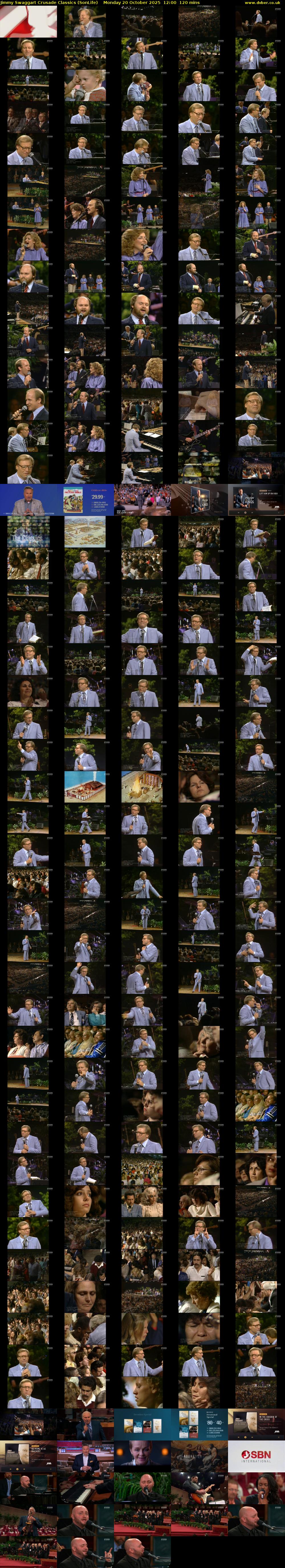 Jimmy Swaggart Crusade Classics (SonLife) Monday 20 October 2025 12:00 - 14:00