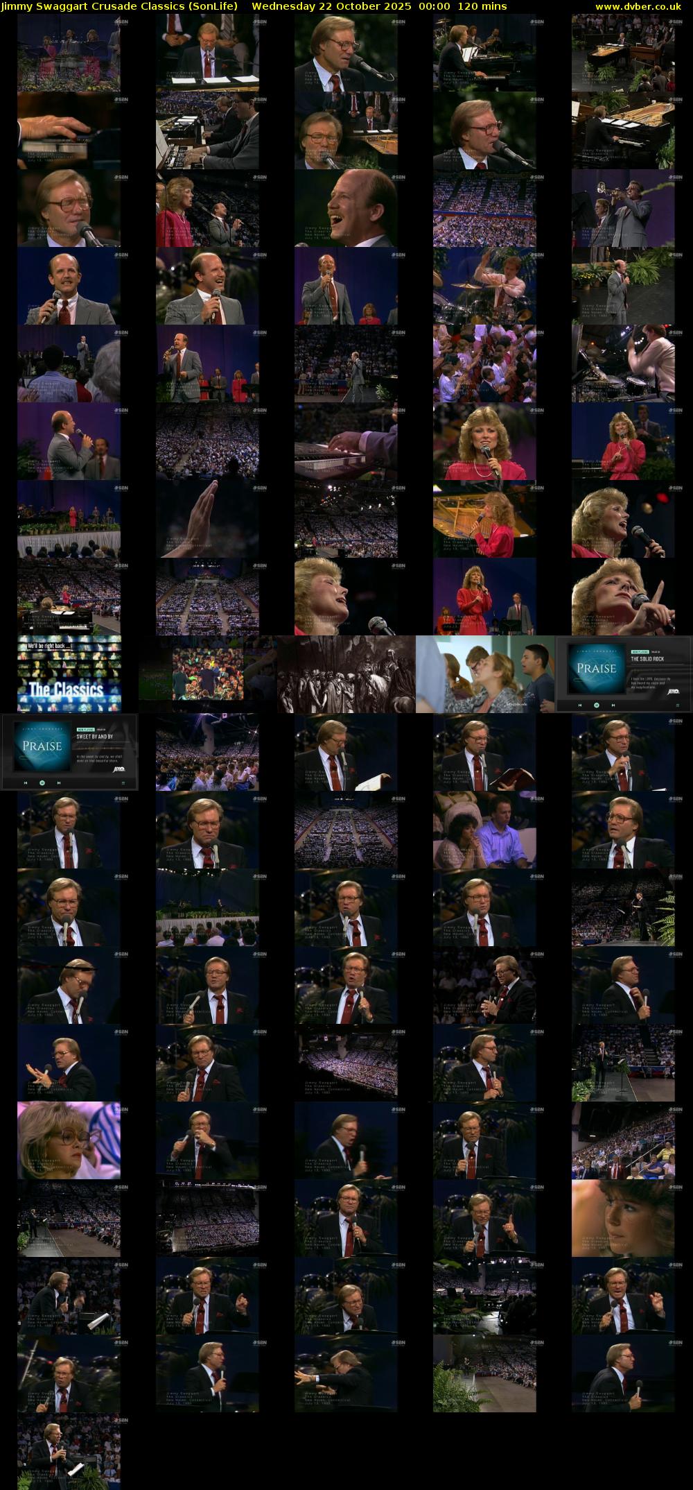 Jimmy Swaggart Crusade Classics (SonLife) Wednesday 22 October 2025 00:00 - 02:00