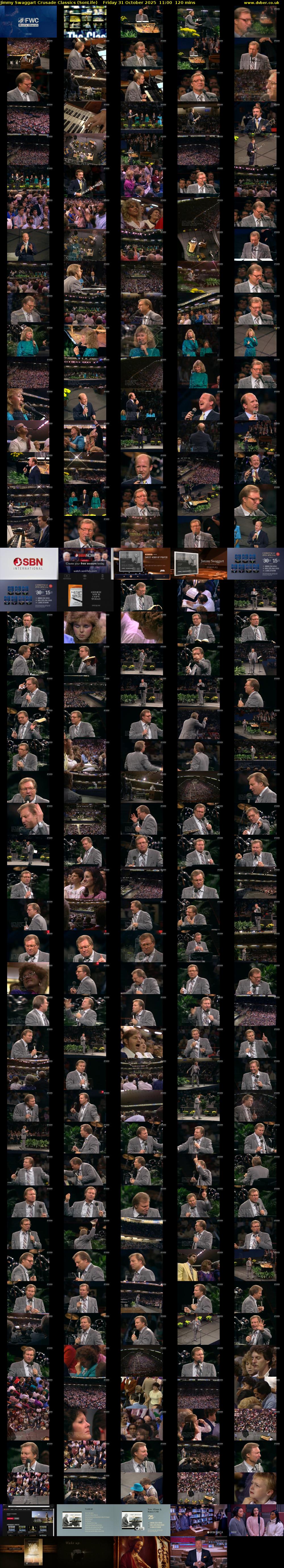 Jimmy Swaggart Crusade Classics (SonLife) Friday 31 October 2025 11:00 - 13:00