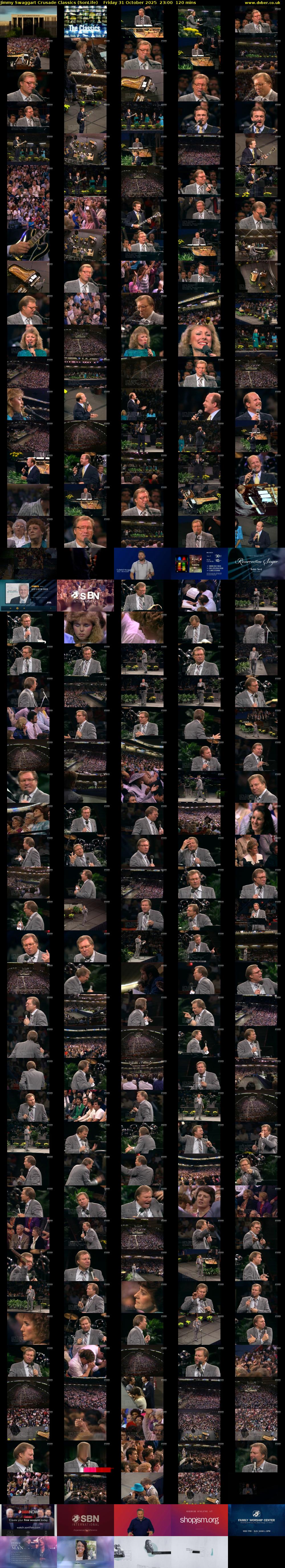 Jimmy Swaggart Crusade Classics (SonLife) Friday 31 October 2025 23:00 - 01:00