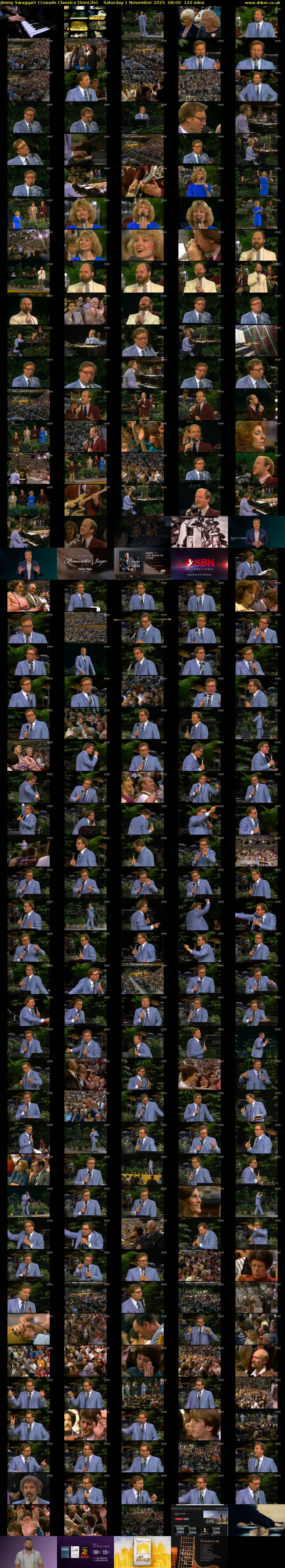 Jimmy Swaggart Crusade Classics (SonLife) Saturday 1 November 2025 08:00 - 10:00