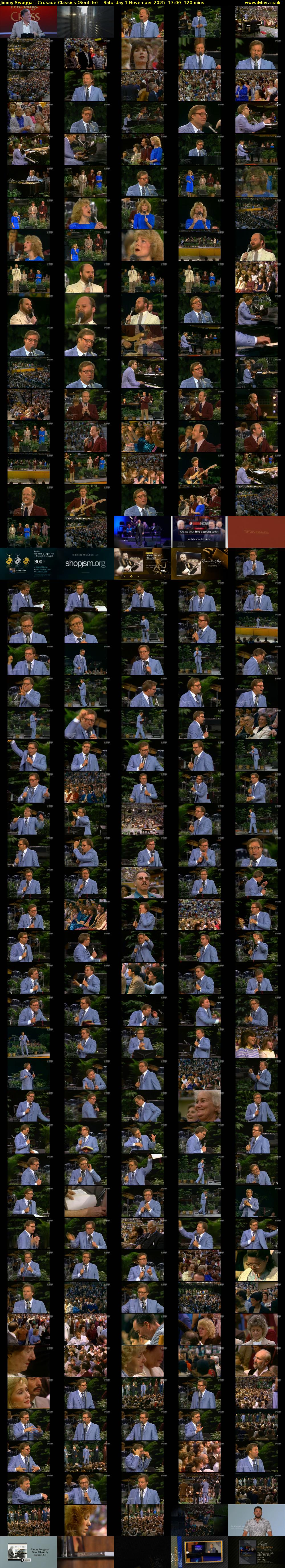 Jimmy Swaggart Crusade Classics (SonLife) Saturday 1 November 2025 17:00 - 19:00