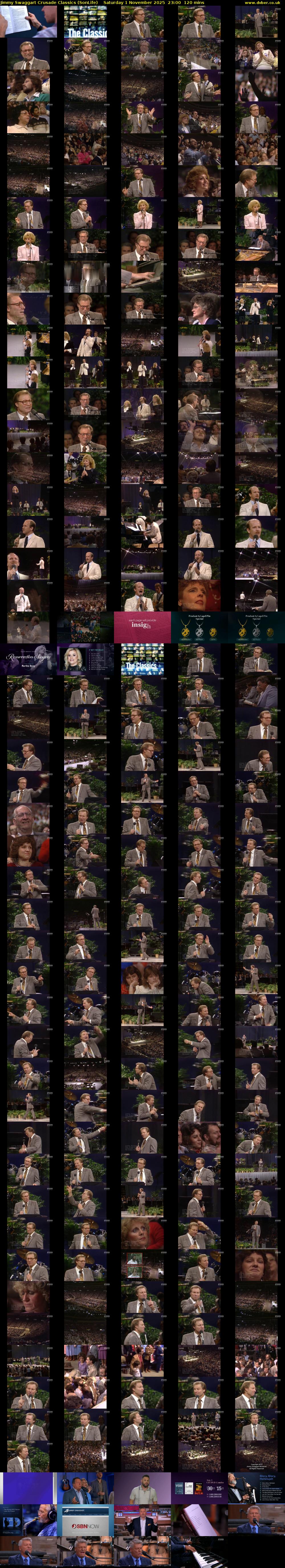 Jimmy Swaggart Crusade Classics (SonLife) Saturday 1 November 2025 23:00 - 01:00