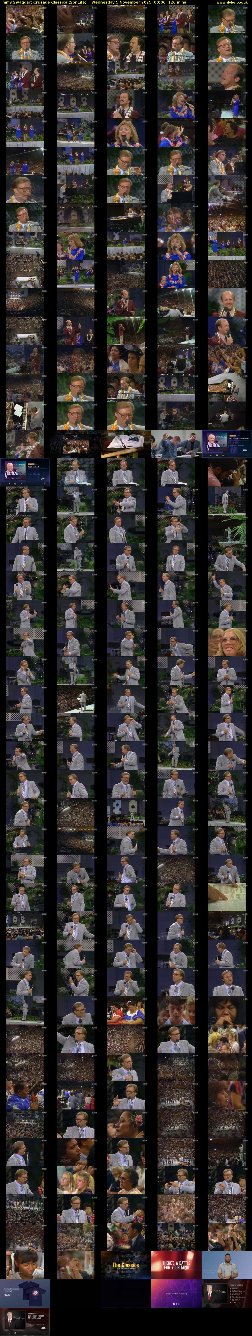 Jimmy Swaggart Crusade Classics (SonLife) Wednesday 5 November 2025 00:00 - 02:00
