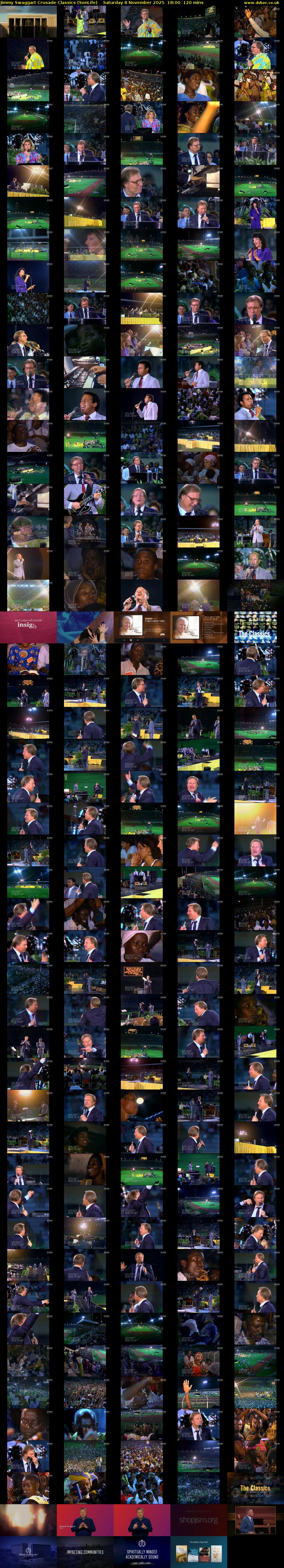 Jimmy Swaggart Crusade Classics (SonLife) Saturday 8 November 2025 18:00 - 20:00
