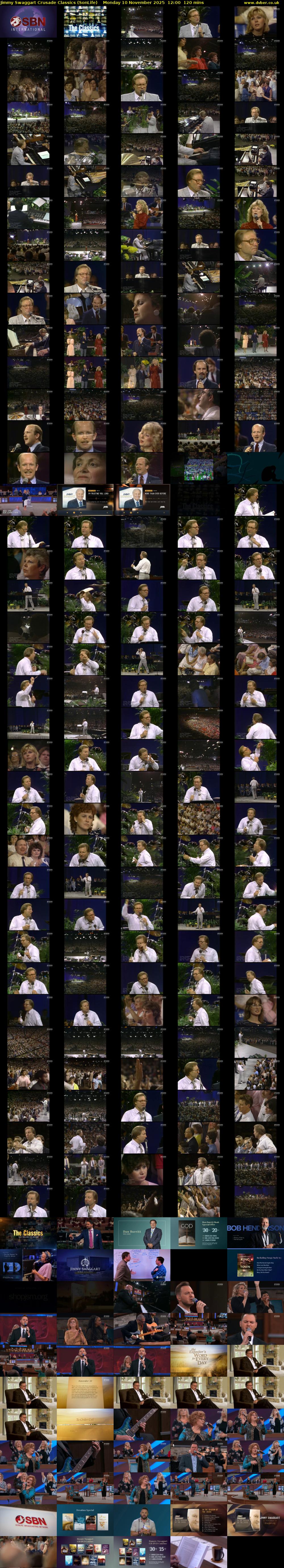 Jimmy Swaggart Crusade Classics (SonLife) Monday 10 November 2025 12:00 - 14:00