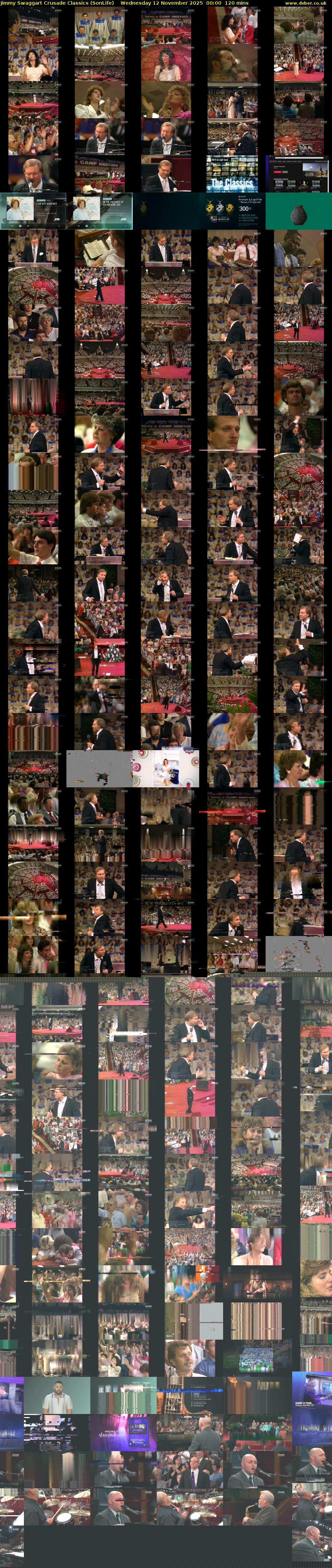 Jimmy Swaggart Crusade Classics (SonLife) Wednesday 12 November 2025 00:00 - 02:00