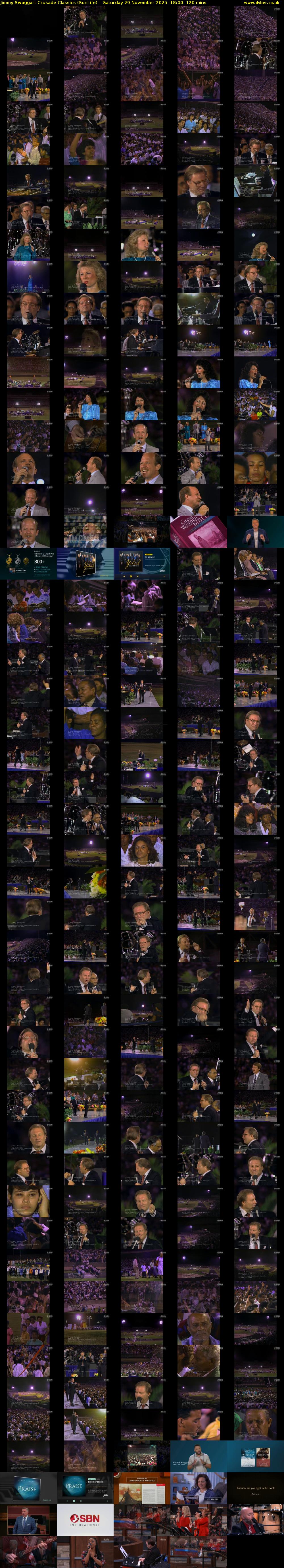 Jimmy Swaggart Crusade Classics (SonLife) Saturday 29 November 2025 18:00 - 20:00