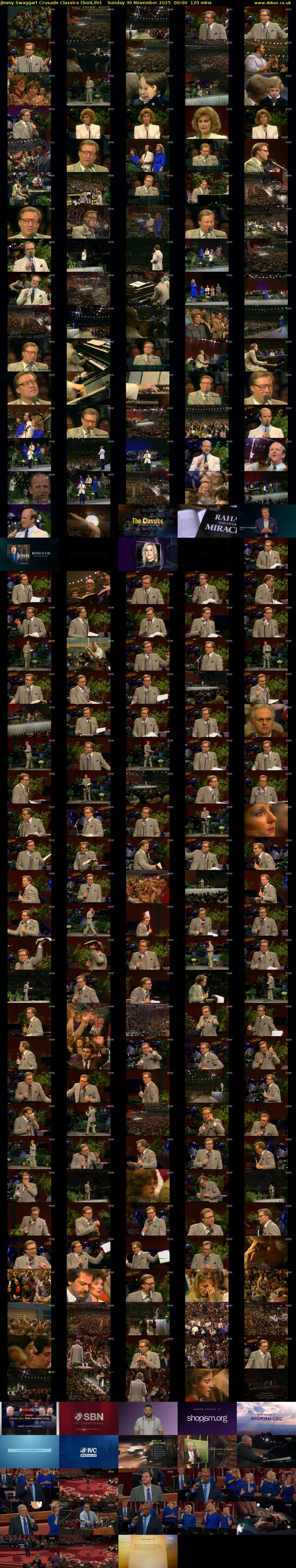 Jimmy Swaggart Crusade Classics (SonLife) Sunday 30 November 2025 00:00 - 02:00