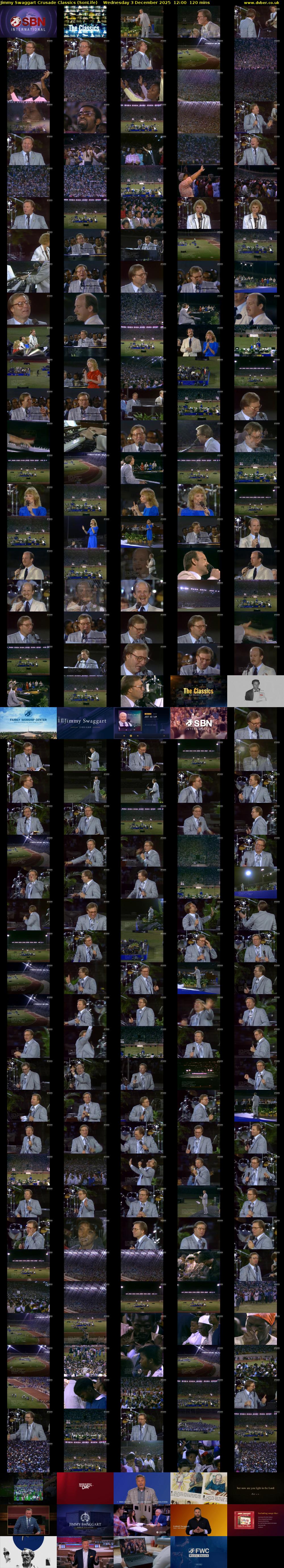 Jimmy Swaggart Crusade Classics (SonLife) Wednesday 3 December 2025 12:00 - 14:00