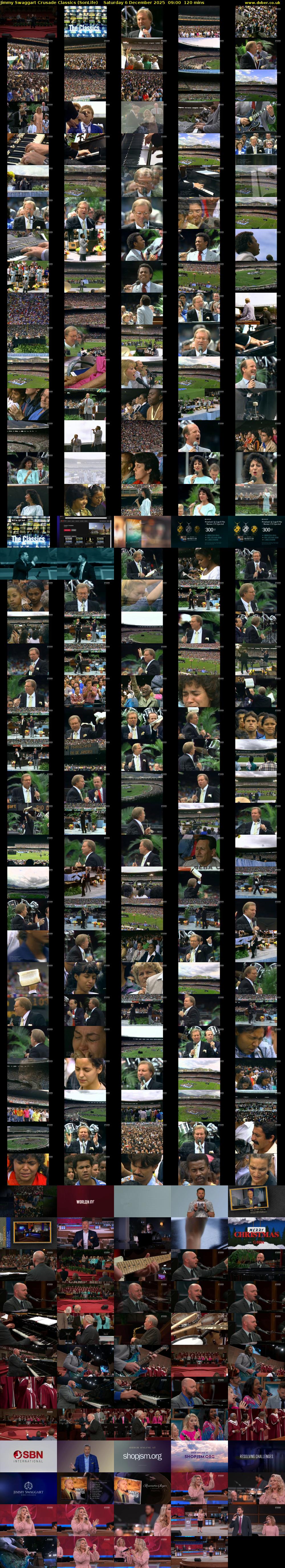 Jimmy Swaggart Crusade Classics (SonLife) Saturday 6 December 2025 09:00 - 11:00