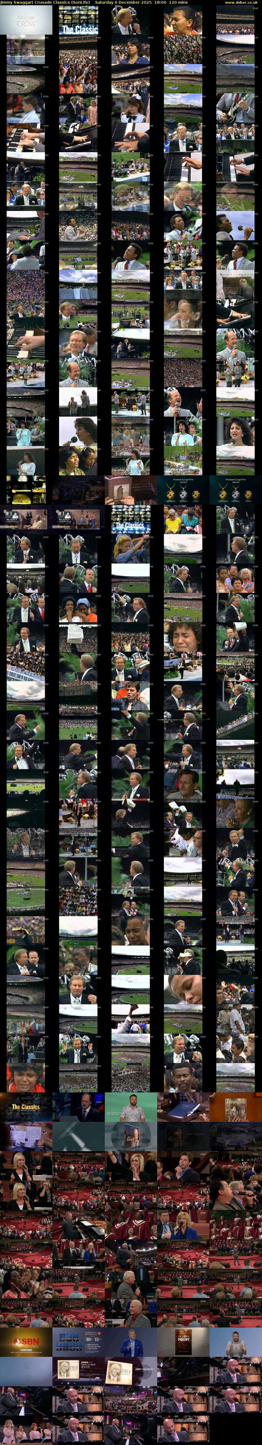 Jimmy Swaggart Crusade Classics (SonLife) Saturday 6 December 2025 18:00 - 20:00