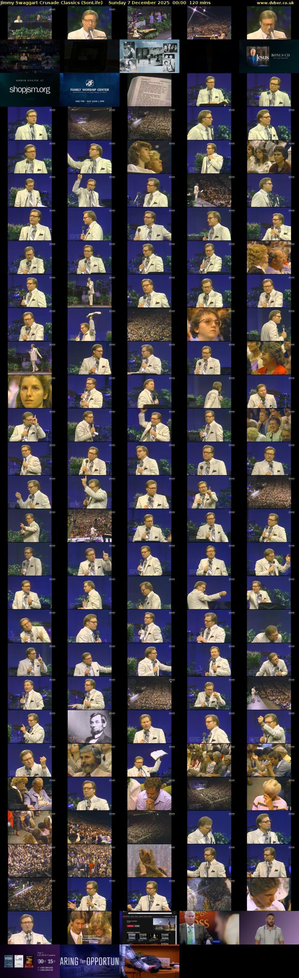 Jimmy Swaggart Crusade Classics (SonLife) Sunday 7 December 2025 00:00 - 02:00