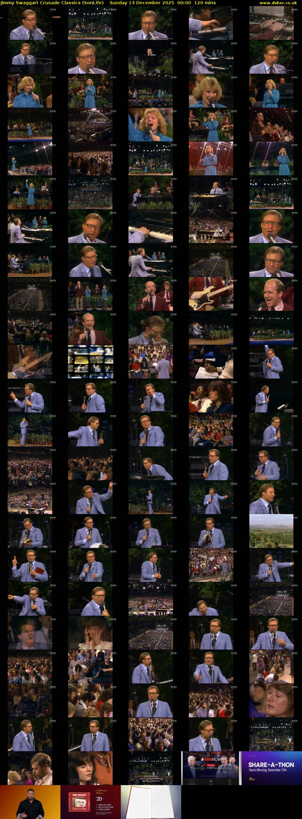 Jimmy Swaggart Crusade Classics (SonLife) Sunday 14 December 2025 00:00 - 02:00
