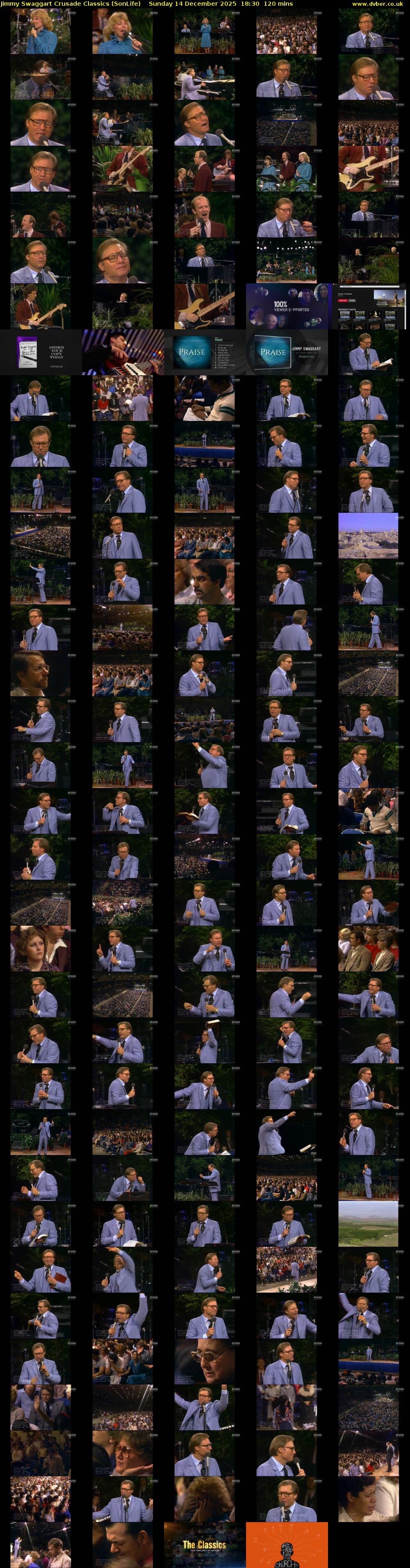 Jimmy Swaggart Crusade Classics (SonLife) Sunday 14 December 2025 18:30 - 20:30