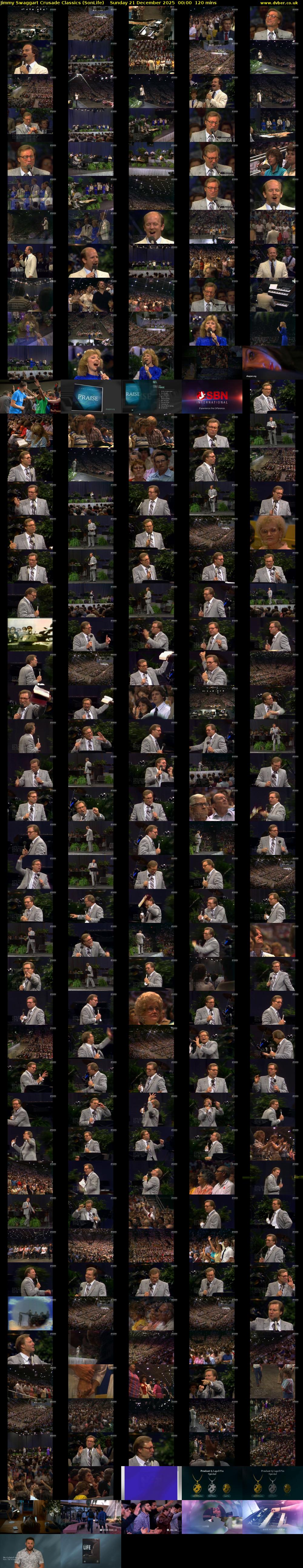 Jimmy Swaggart Crusade Classics (SonLife) Sunday 21 December 2025 00:00 - 02:00